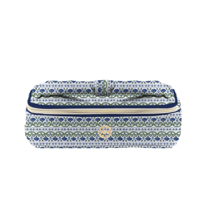 Kiss and Make Up Mini, Floral Foulard Navy