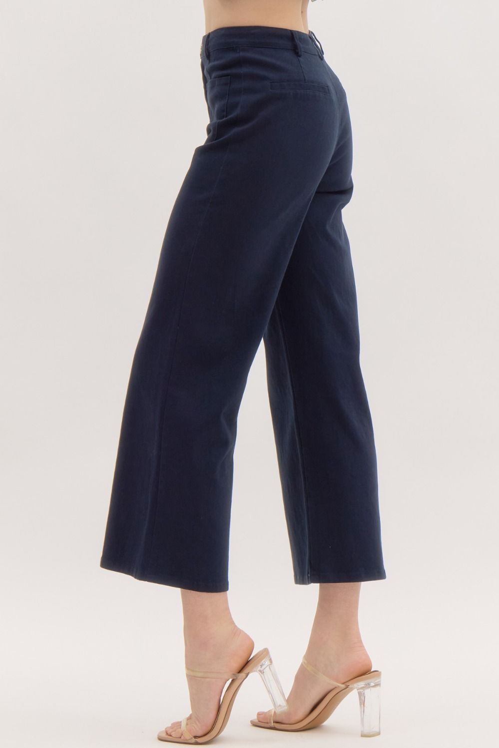 Marley Wide Leg Pants, Navy