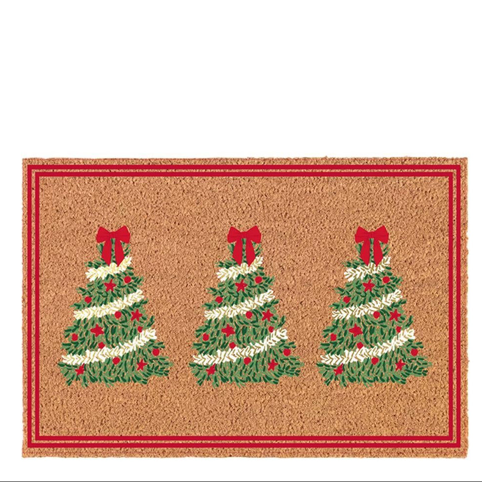 Door Mat Holiday Traditional Tree