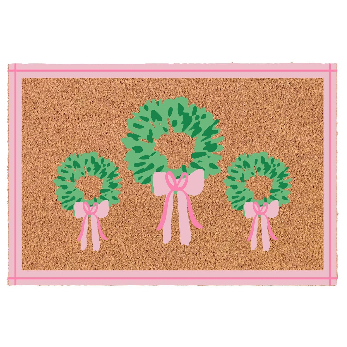 Door Mat, Rosy Wreaths