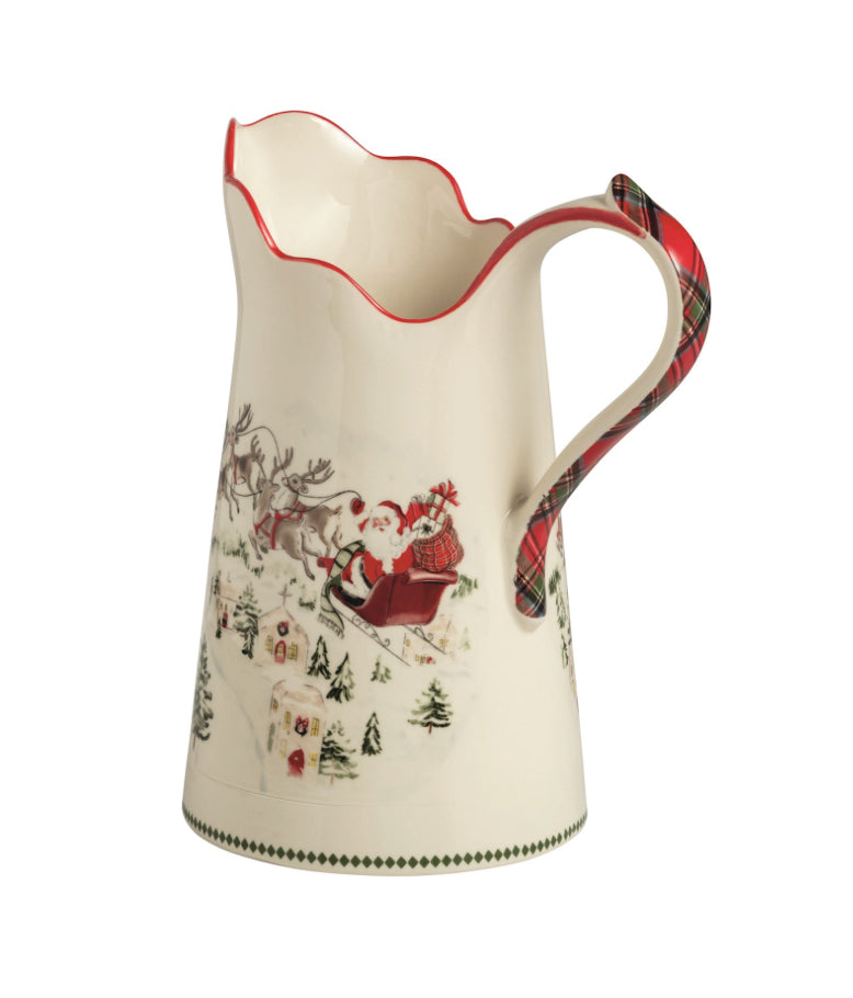 Santa Scene Pitcher