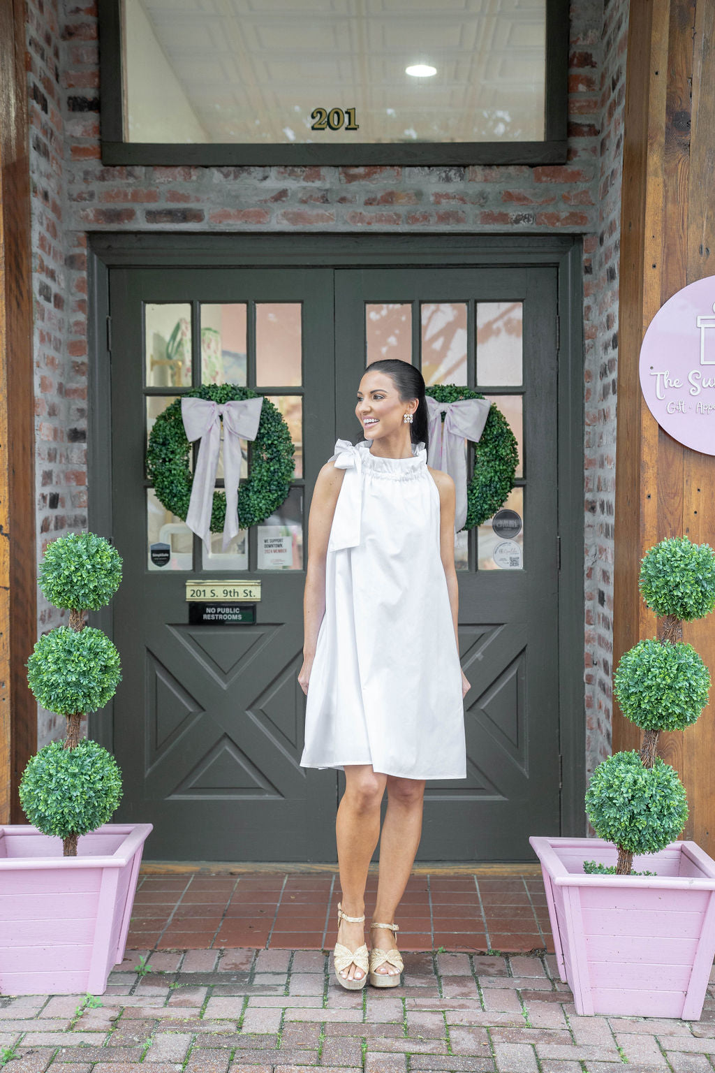 Gracie Dress, White
