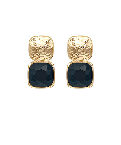 Gemma Earrings, Black