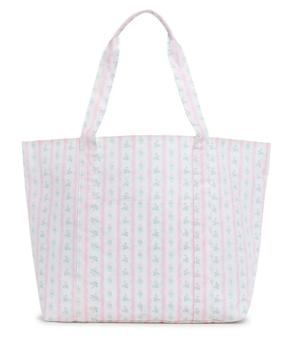 Ribbon Floral Pink Jumbo Tote Bag
