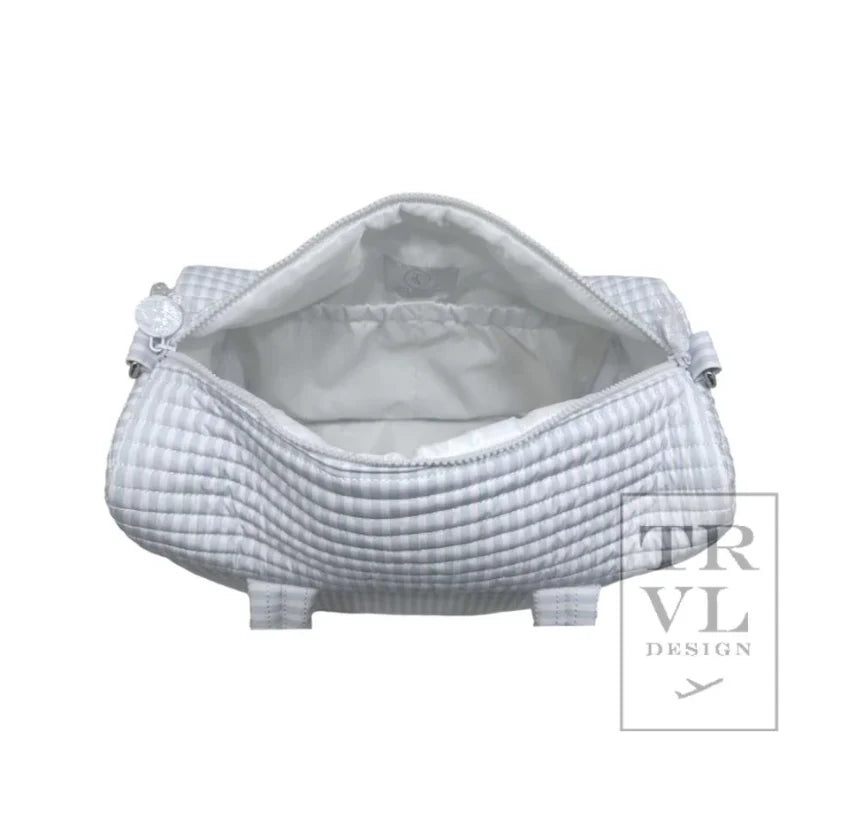 Quilted Stroller Bag, Pimlico Stripe Blue