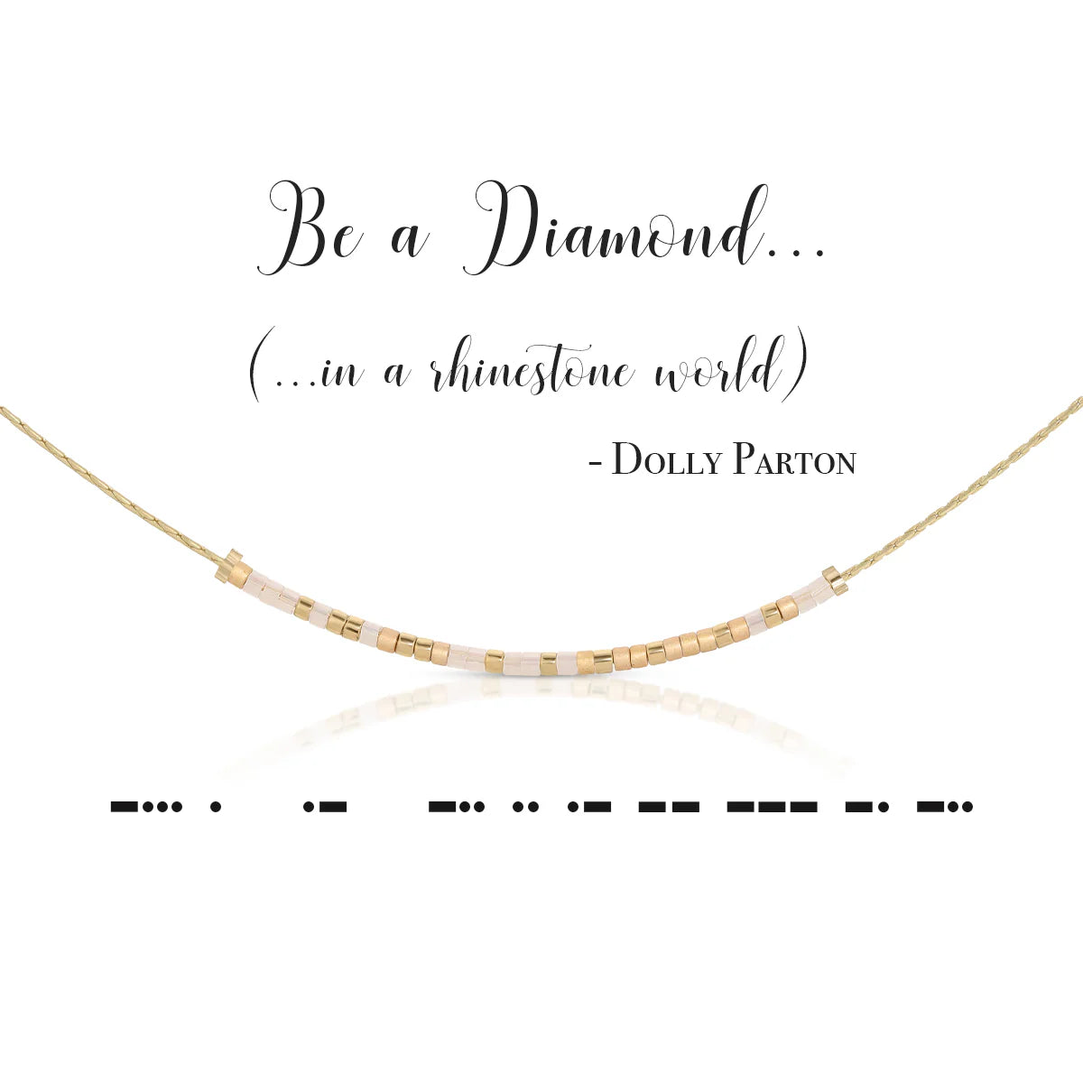 Morse Code Necklace | Be A Diamond