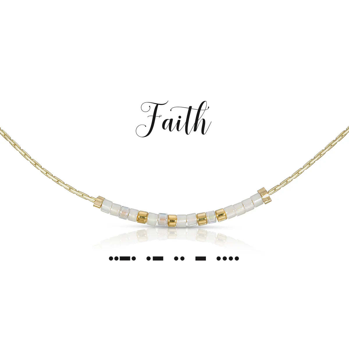 Morse Code Necklace | Faith