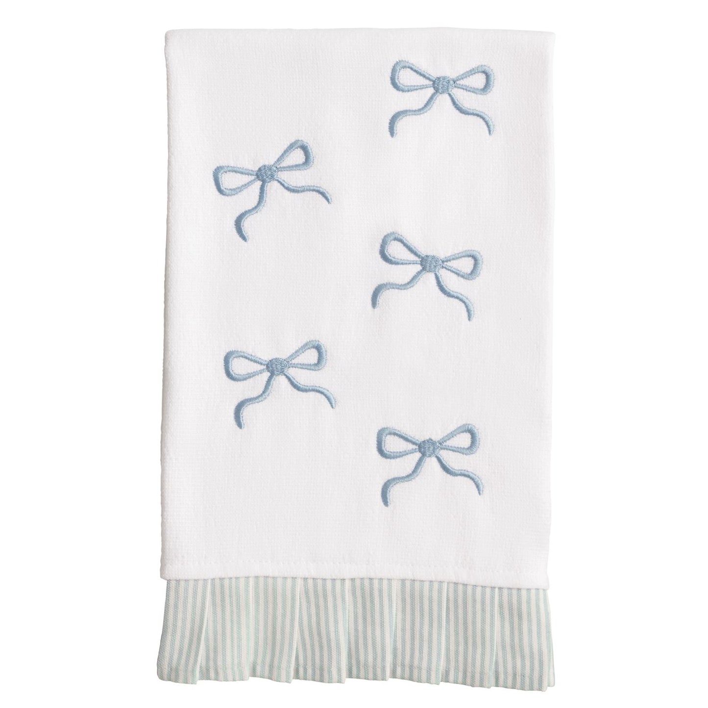 Bow Pleated Edge Towel