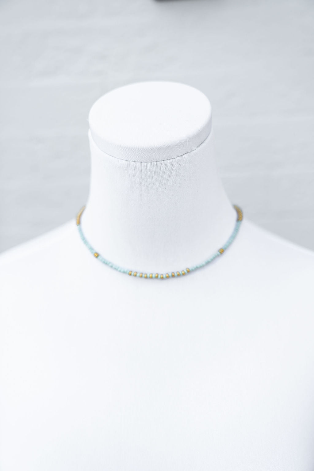 Seed Bead Necklace, Mint