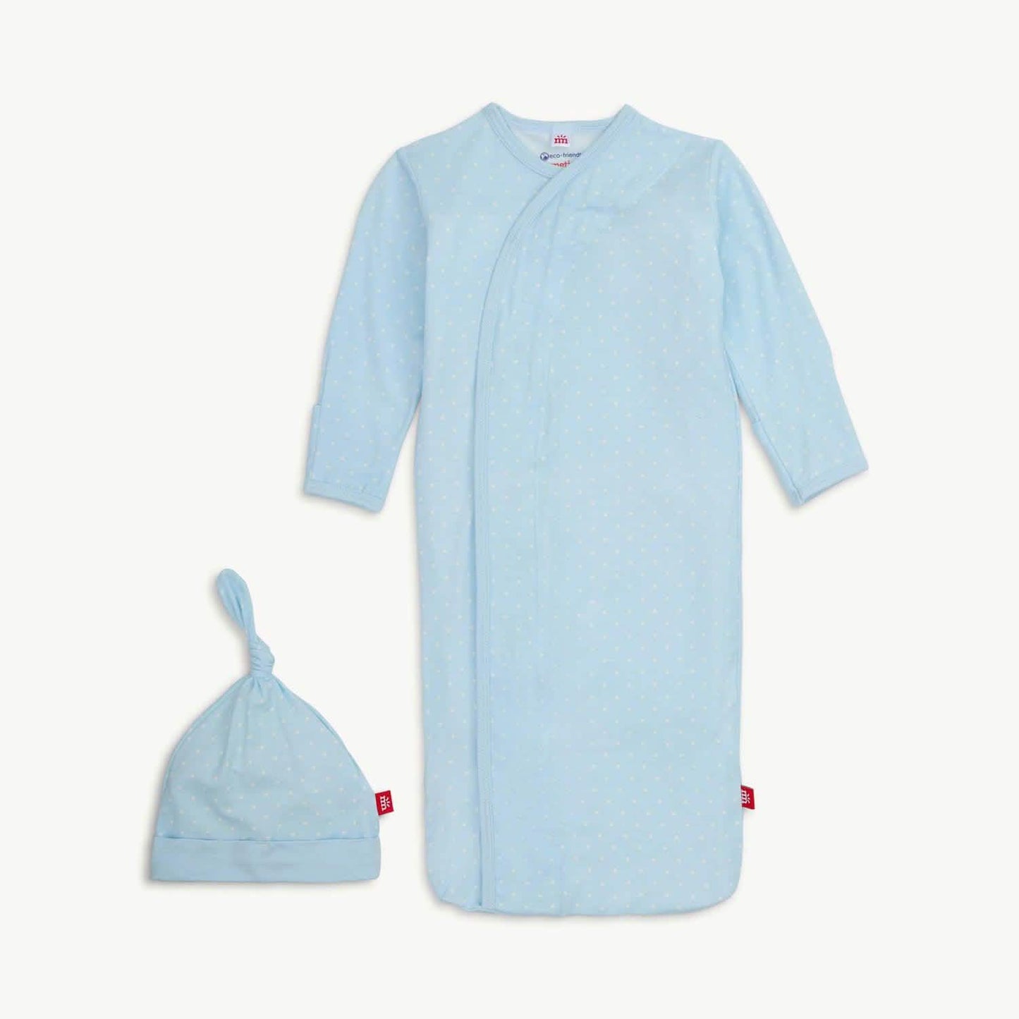 Magnetic Me Gown and Hat, Pin Dot Blue