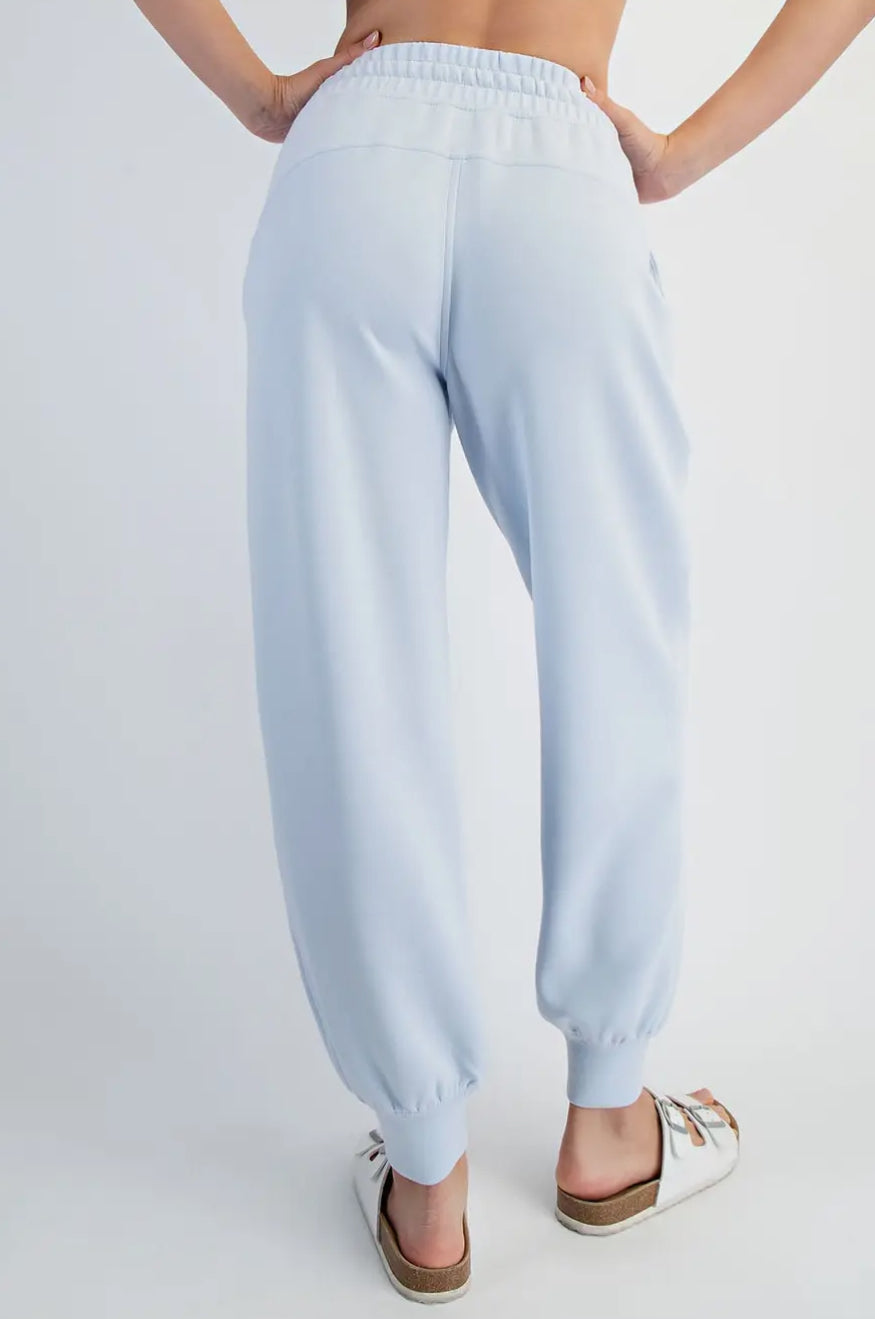 Nina Modal Scuba Jogger Pants, Frost