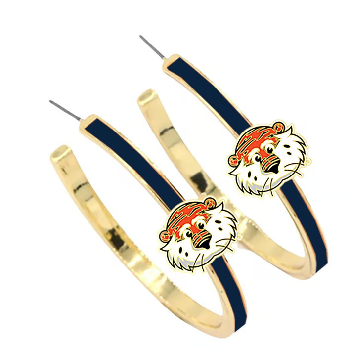 Aubie Hoop Earrings