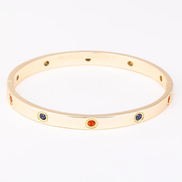 Kaylor Bracelet, Navy and Orange