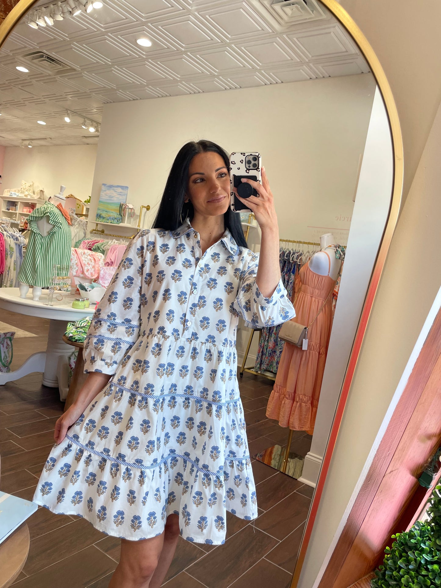Hidden Gem Paisley Print Babydoll Dress