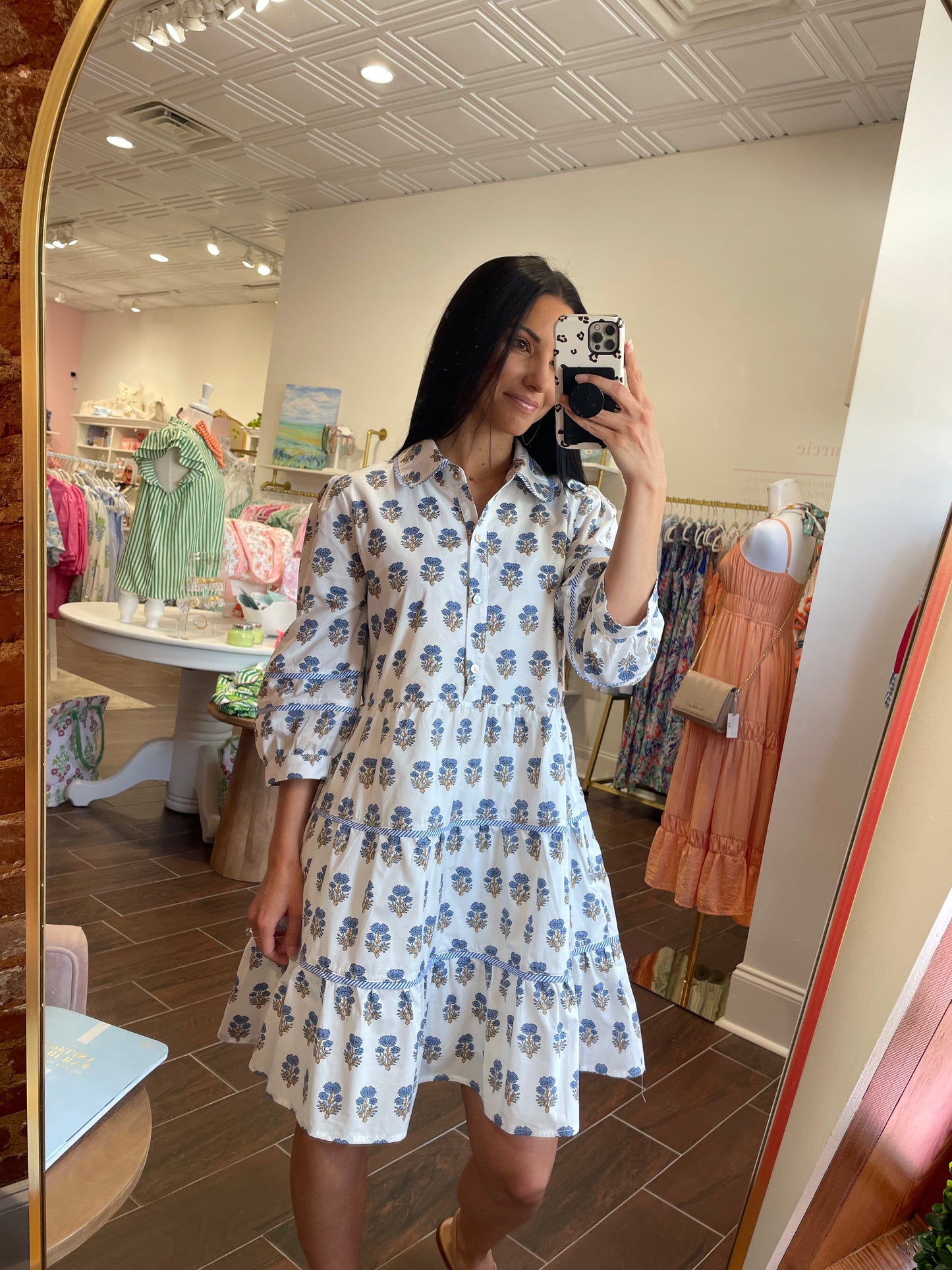 Hidden Gem Paisley Print Babydoll Dress