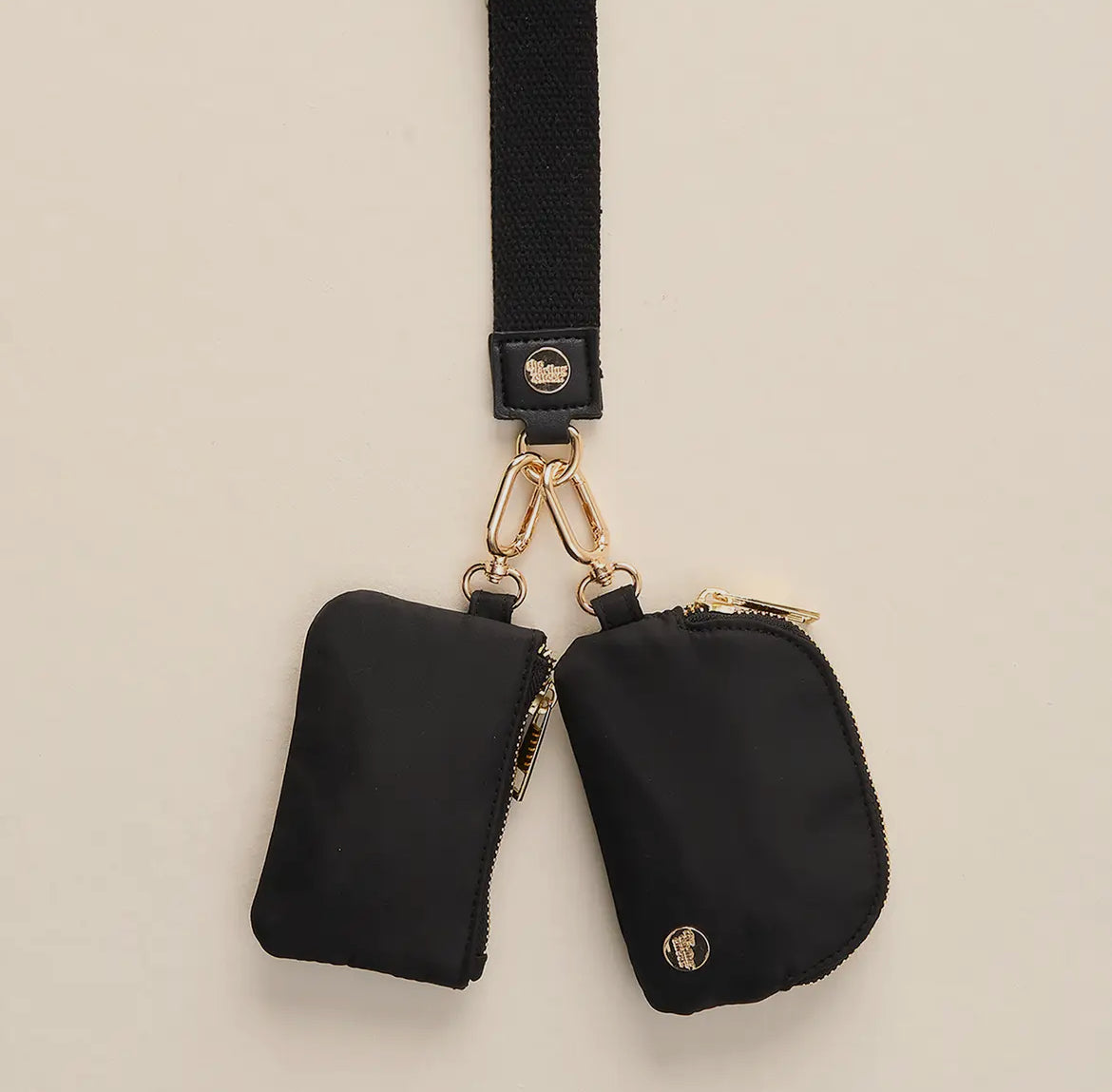 Dynamic Duo Pouch Wristlet, Black