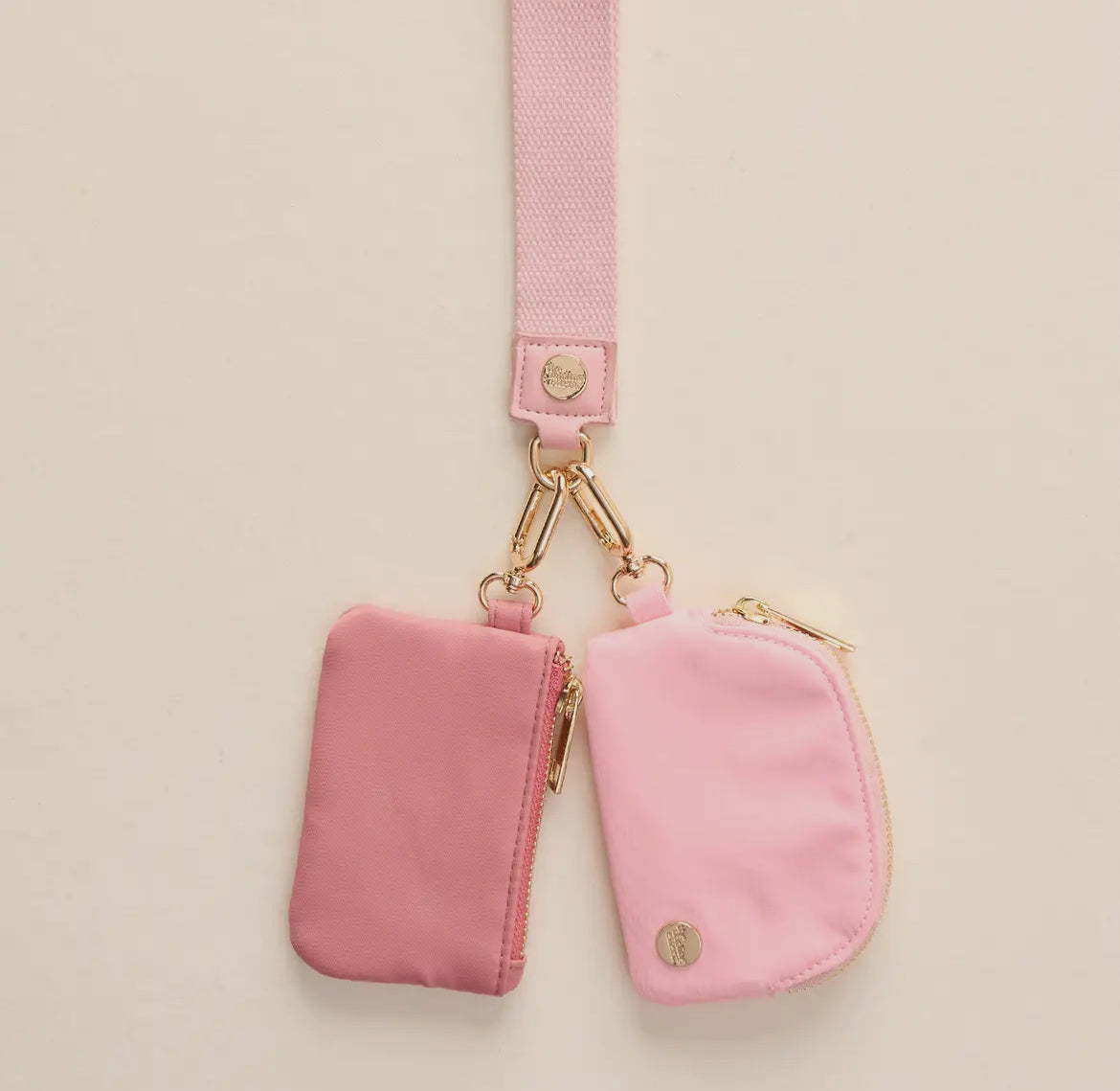 Dynamic Duo Pouch Wristlet, Rose