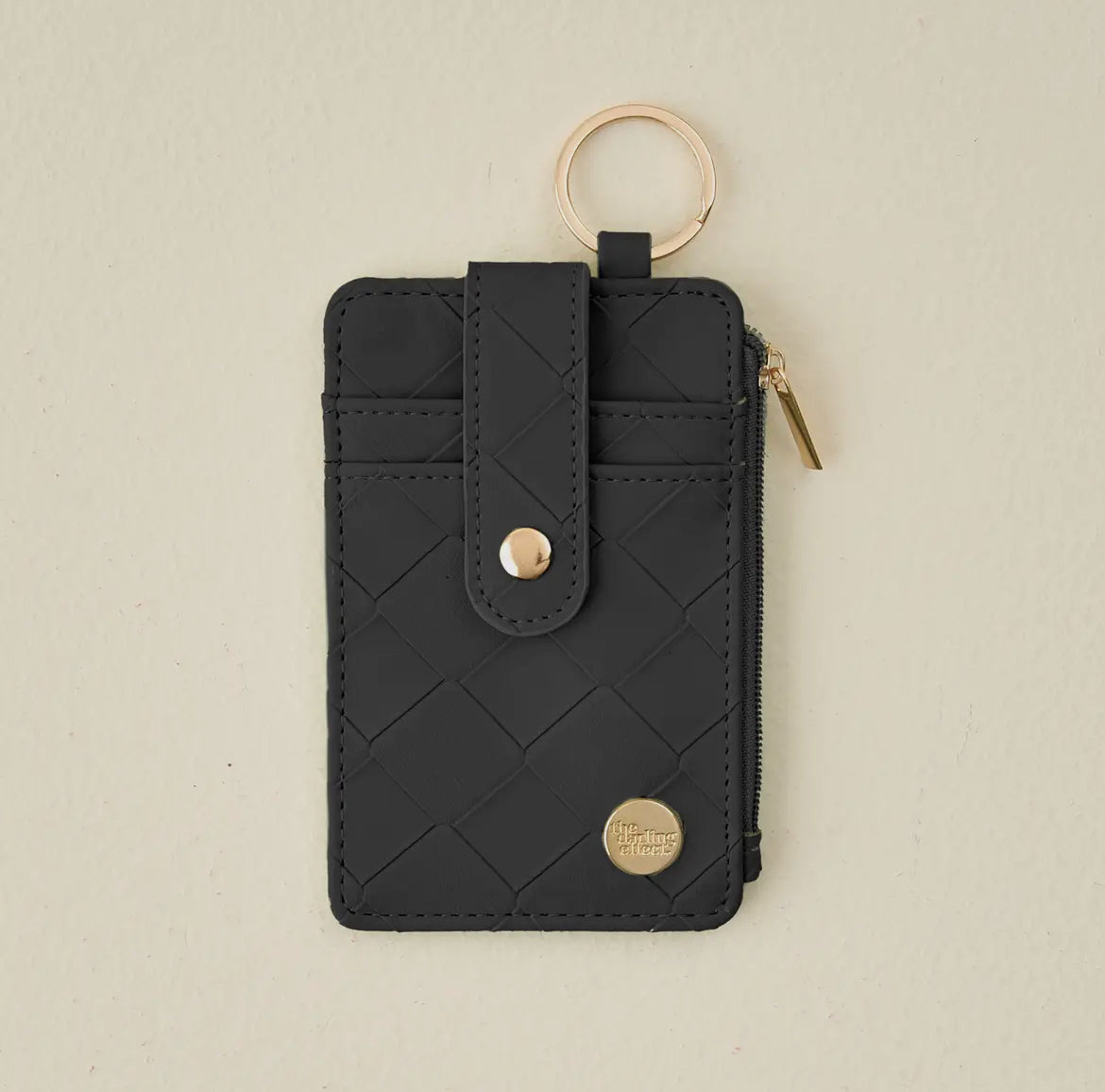 Keychain Wallet, Woven Black