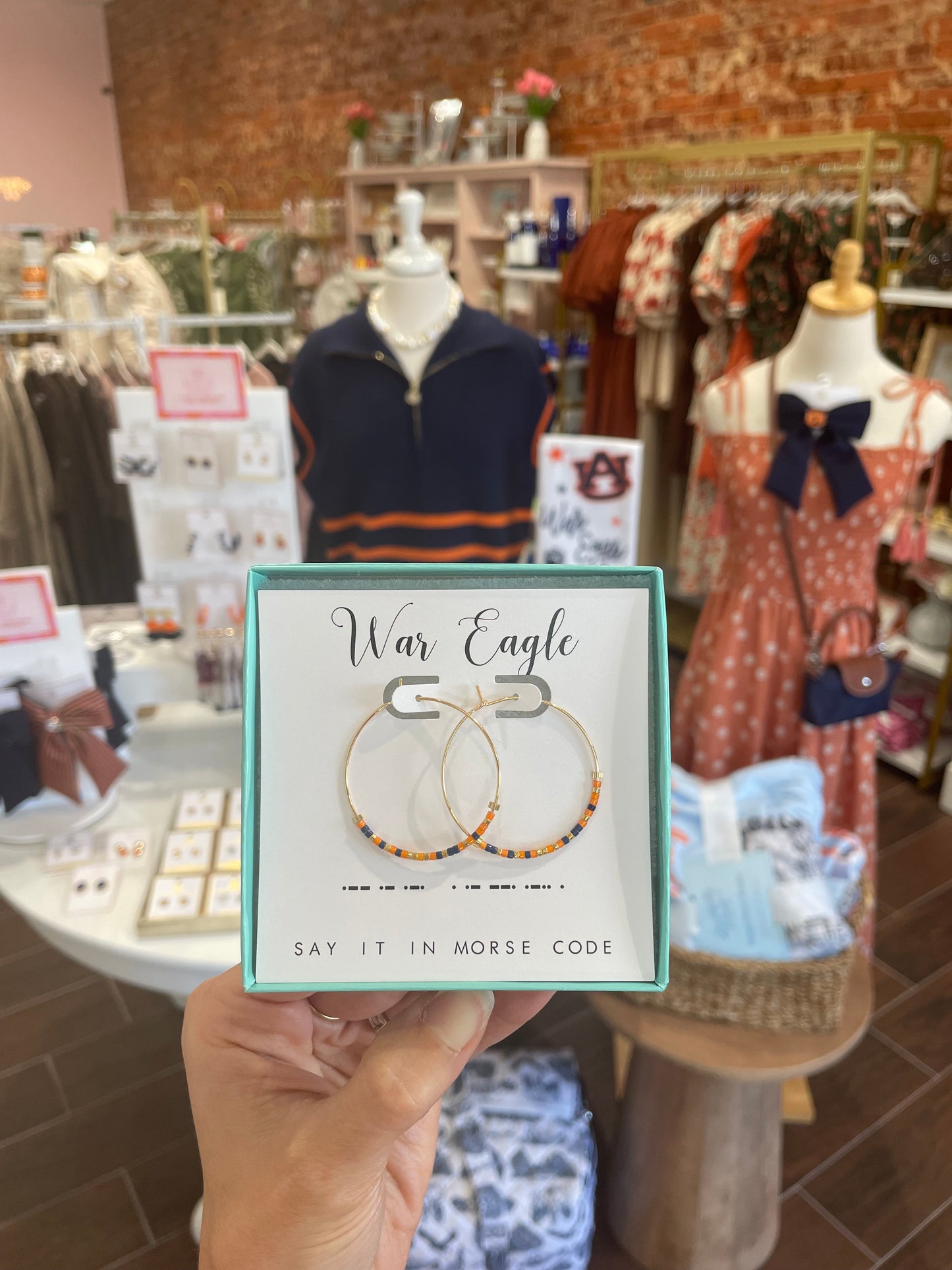Morse Code Earrings | War Eagle