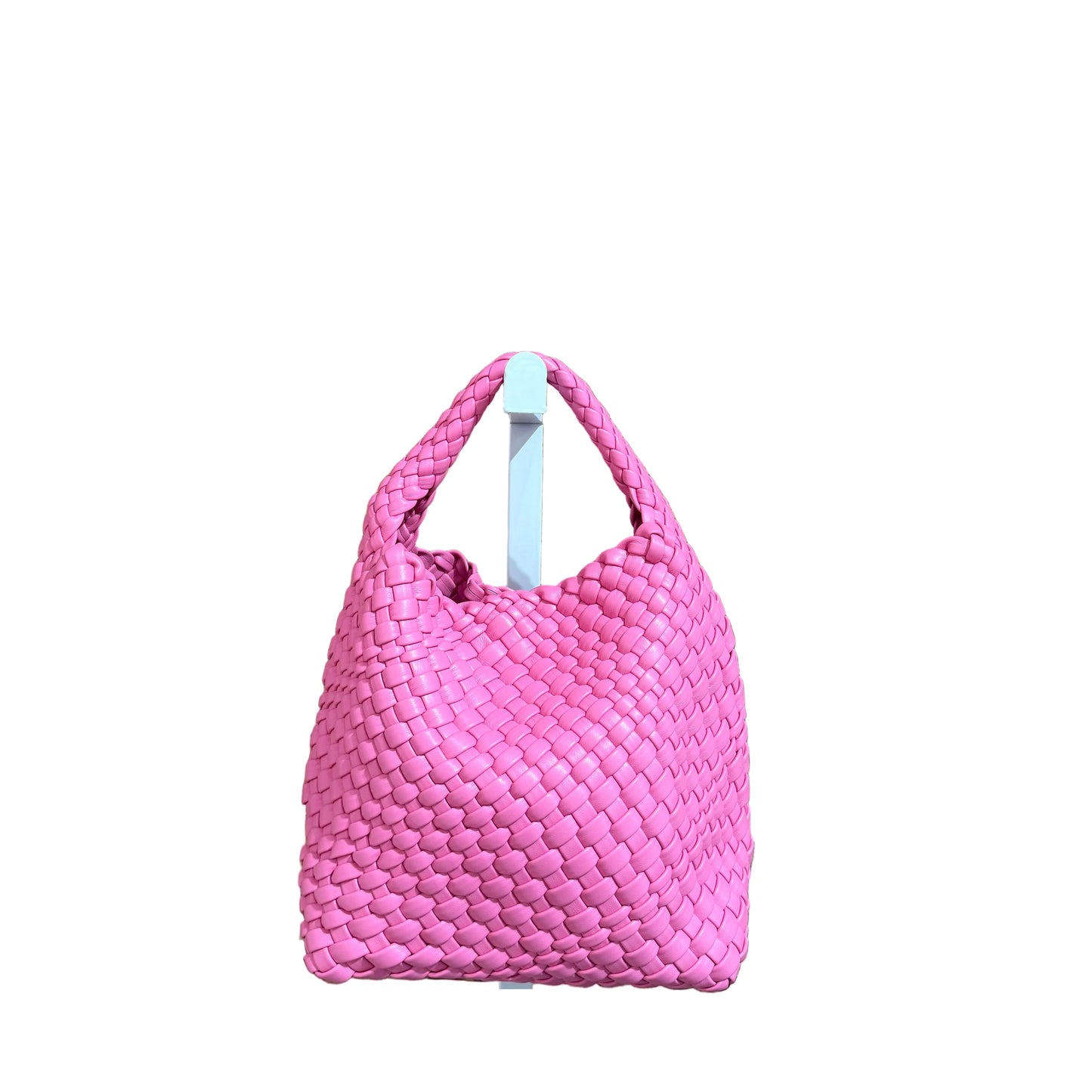 Soho Woven Medium Bag, Hot Pink