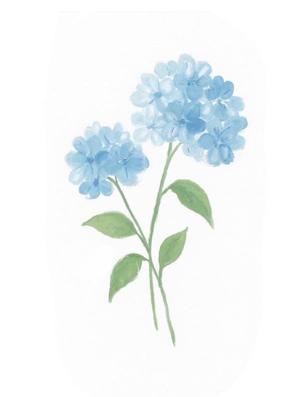 BLUE HYDRANGEAS - Art Print : 11x14