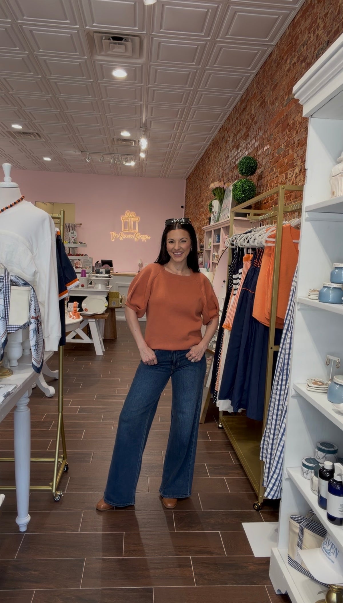MALLORY SWEATER, ORANGE