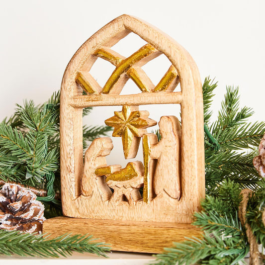 Nativity, Small Wooden Figurine