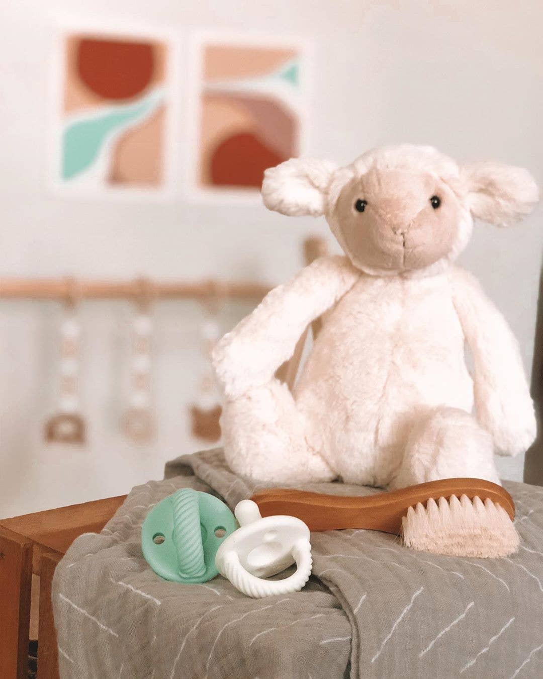 Sweetie Soother™ Pacifier Sets (2-pack): Toast + Buttercream Braids