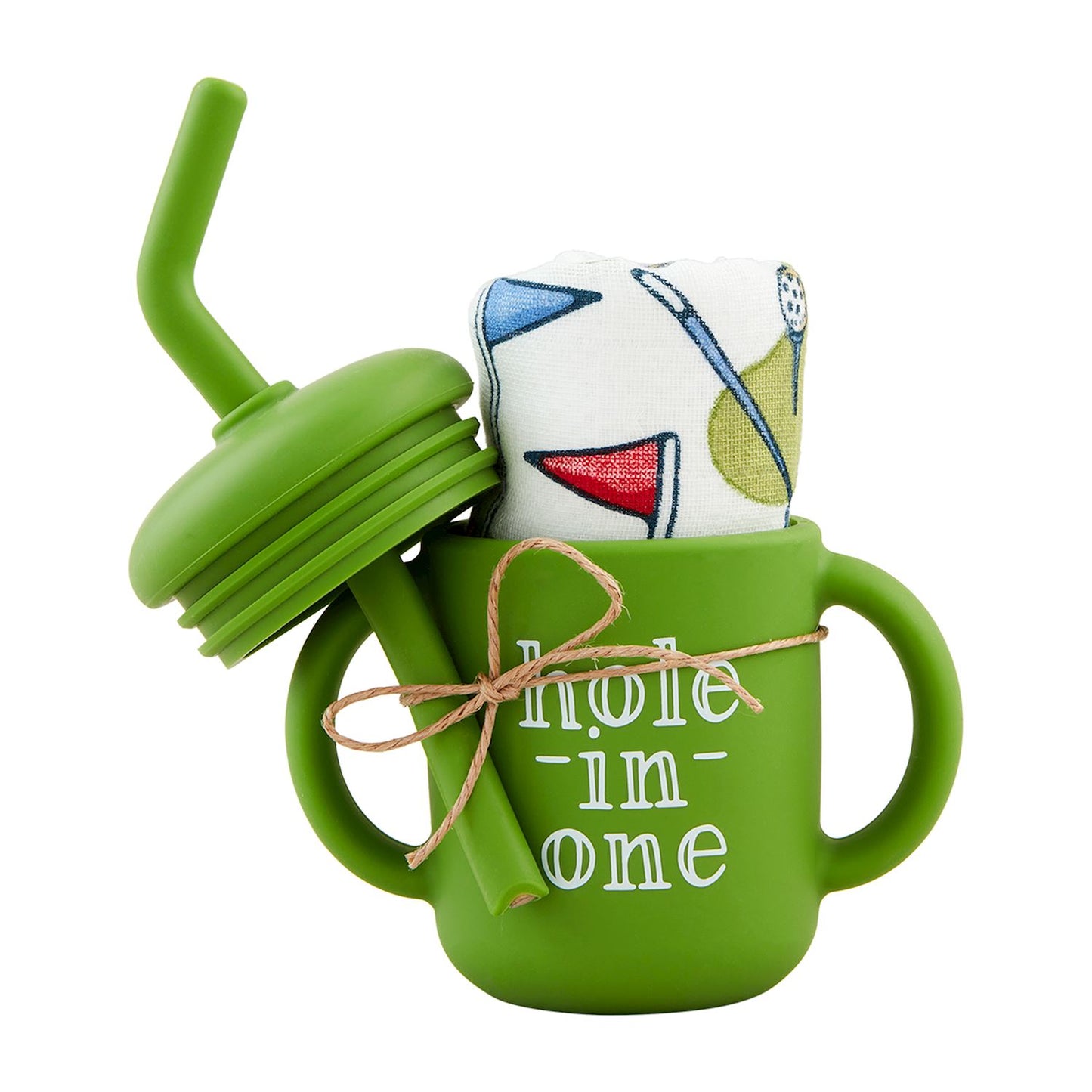 Hole In One Golf Silicone Cup & Bib