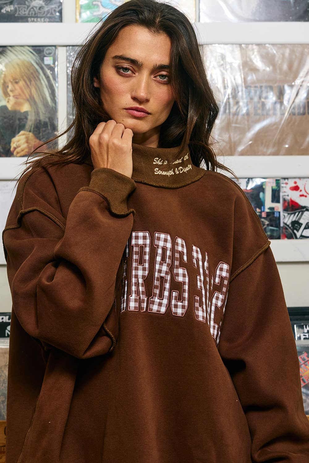 PROVERBS 31:25  Mock-Neck Sweatshirt
