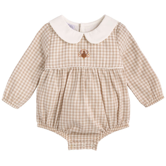 Boy’s Gingham Turkey Bubble