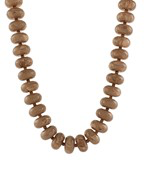 Larissa Beaded Necklace, Taupe