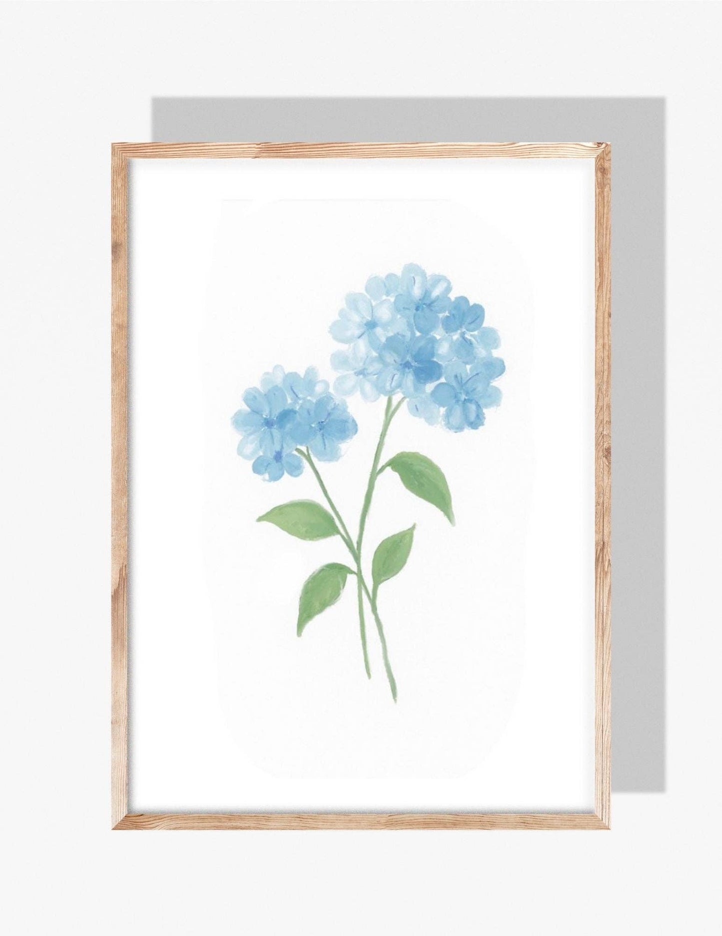 BLUE HYDRANGEAS - Art Print : 11x14