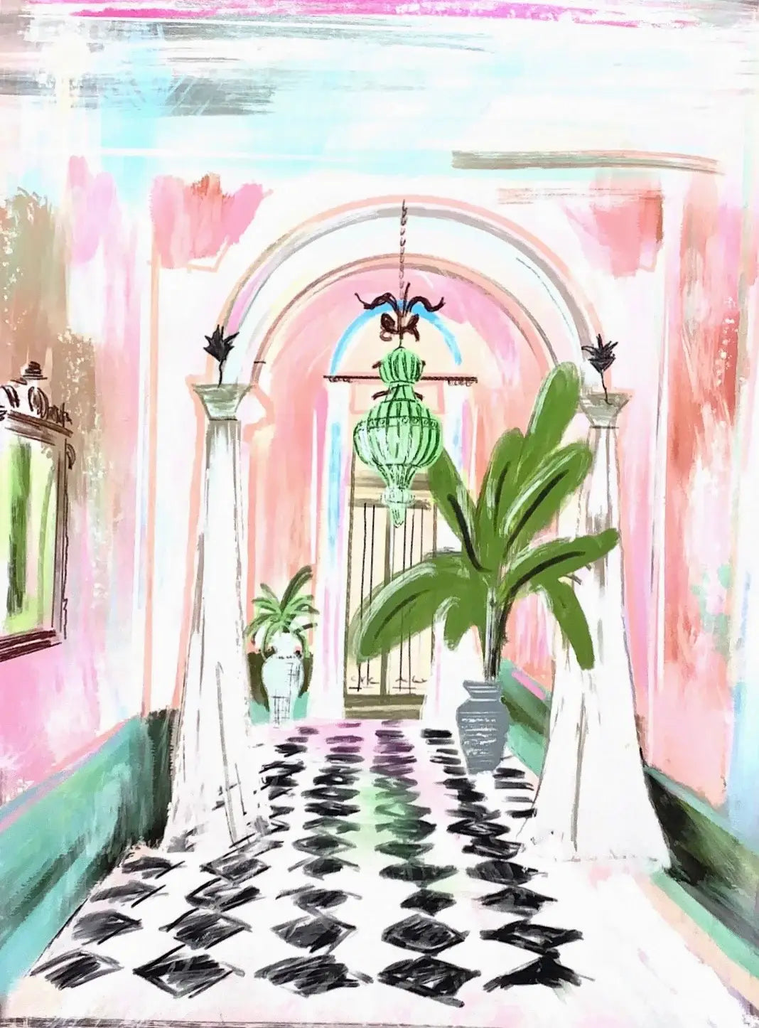 ENTRANCE TO PALM BEACH - Art Print: 11x14