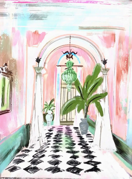ENTRANCE TO PALM BEACH - Art Print: 11x14