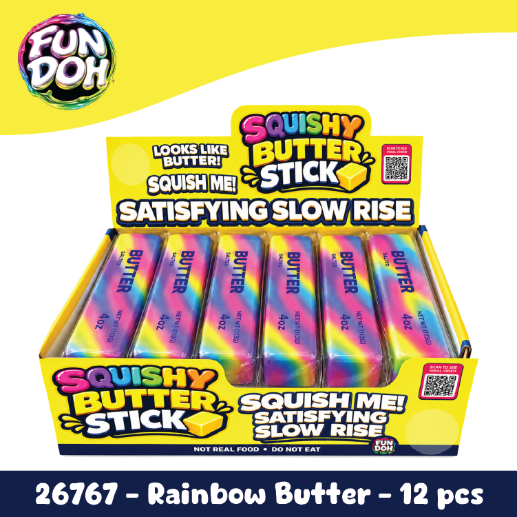 Rainbow Butter Slow Rise Squishy Toy