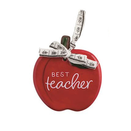 Best Teacher Apple Ornament