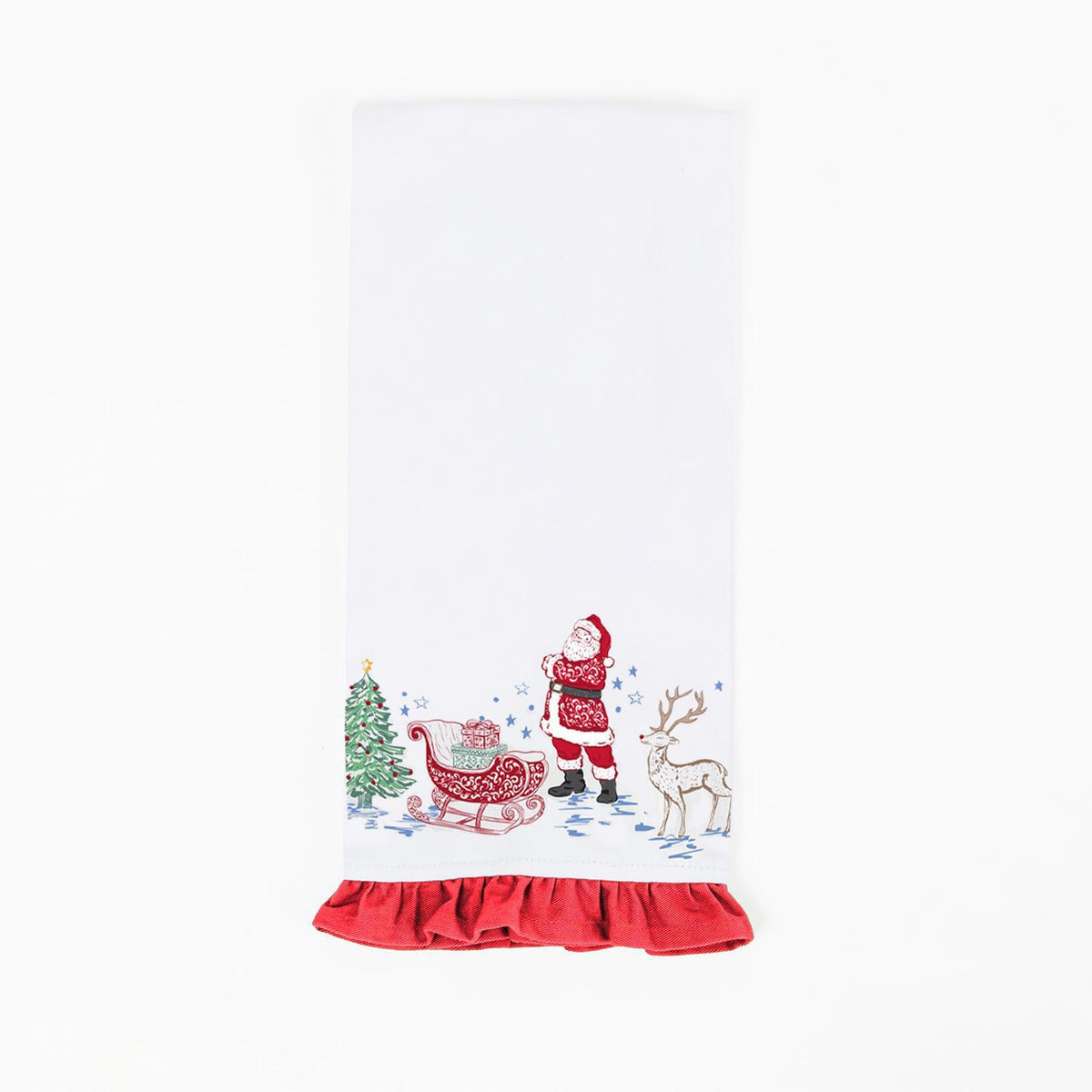 Tidings and Toile Tea Towel