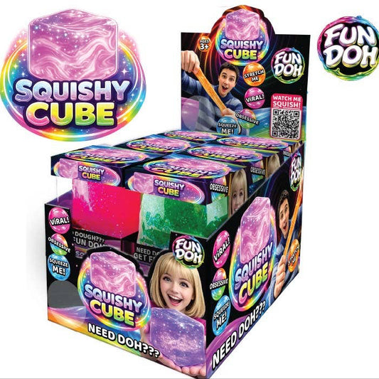 Squish & Squeeze Sparkle Cube Fidget Toy