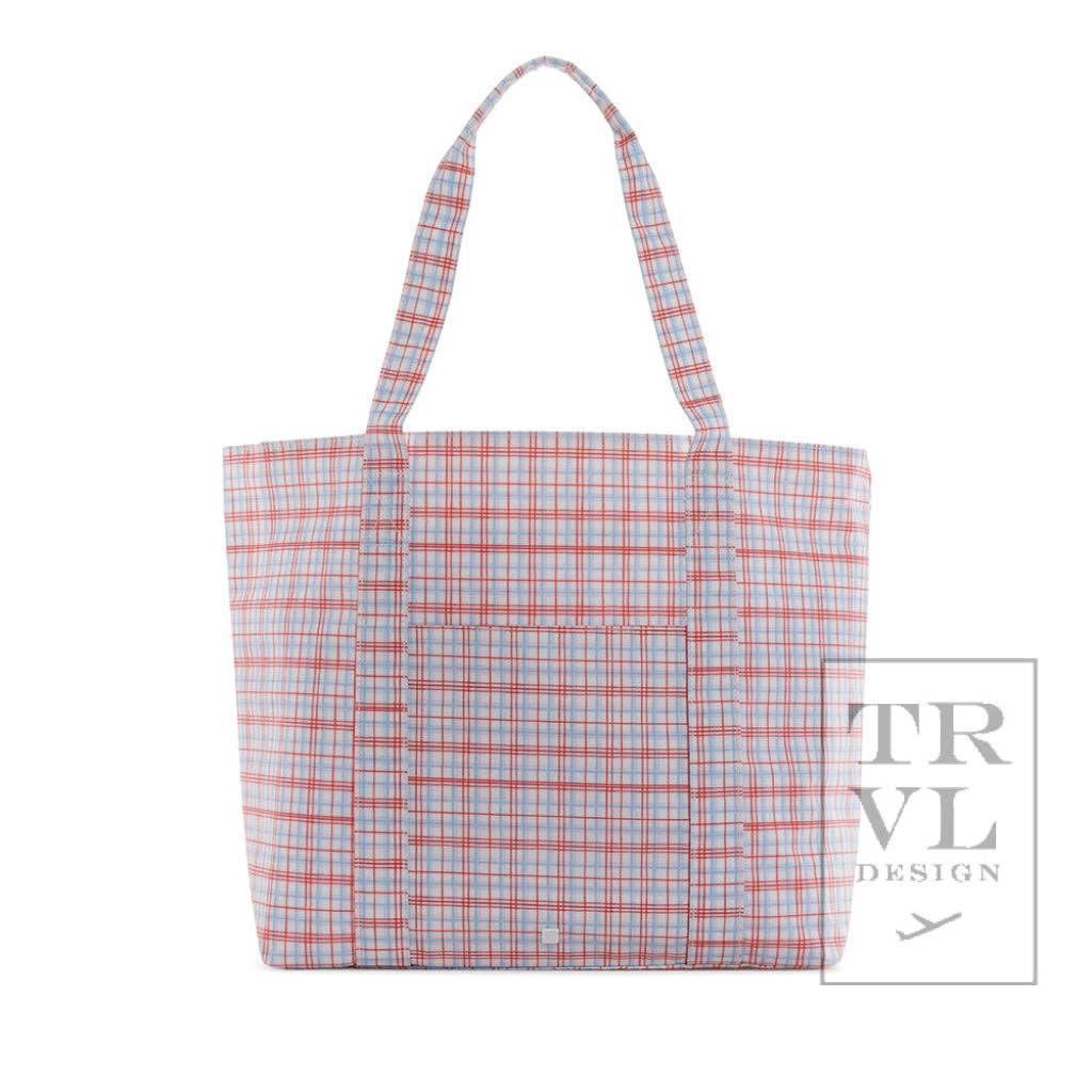 Classic Plaid Red Jumbo Tote