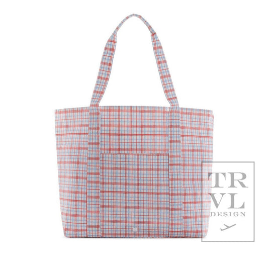 Classic Plaid Red Jumbo Tote