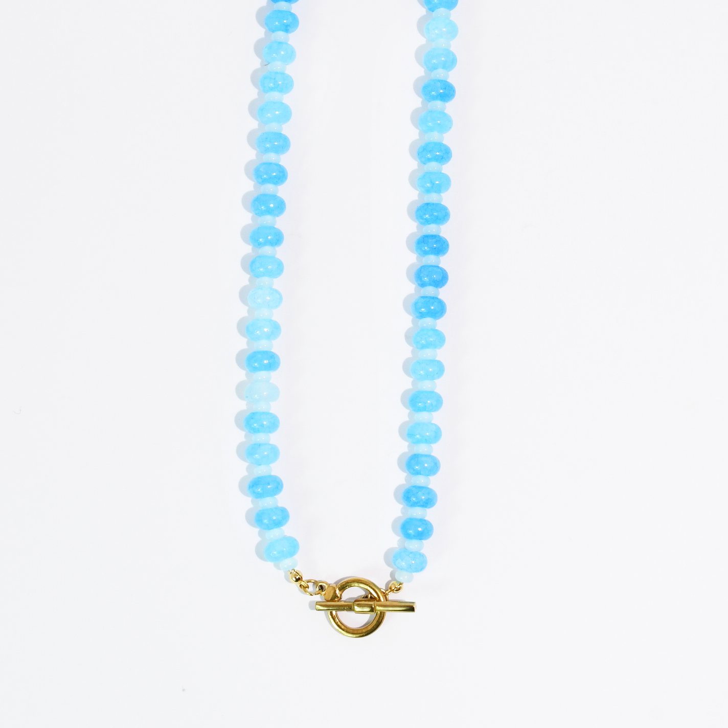 Candy Beads Necklace: Blue