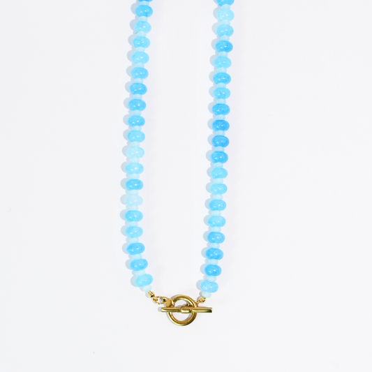 Candy Beads Necklace: Blue