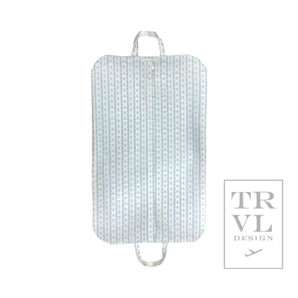 Garment Bag - Ribbon Floral Blue