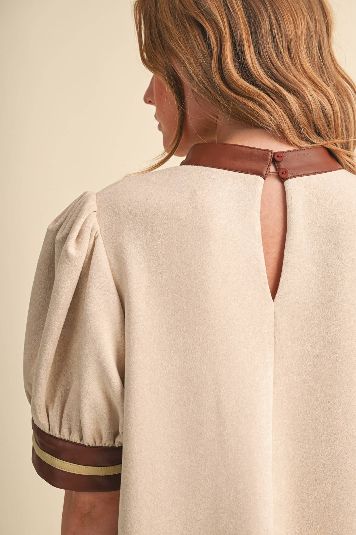 MINDY FAUX SUEDE SHIFT DRESS