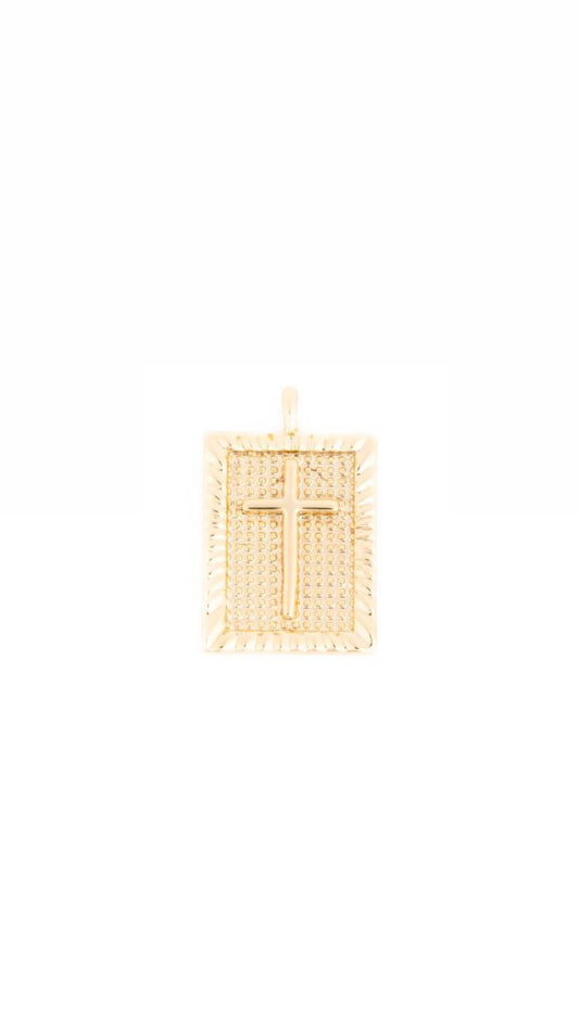 Luxe Charm Cross Tag