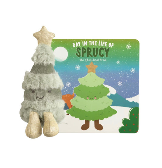 Day In The Life of Sprucy Book with Plush