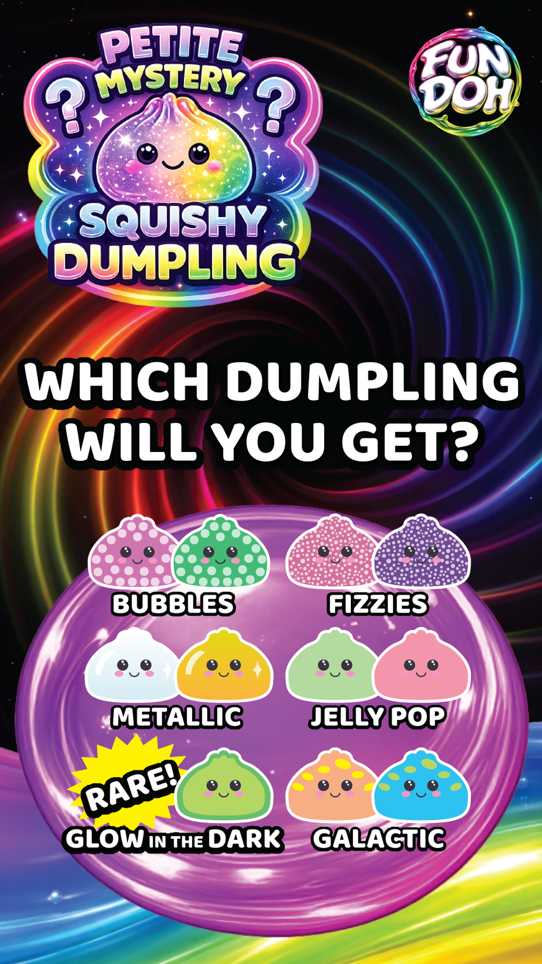 Petite Mystery Dumpling Squishy Toy