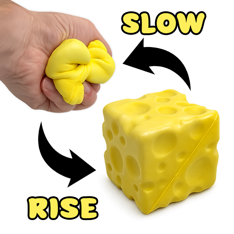 Slow-Rise Cheese Sensory Squishy Toy