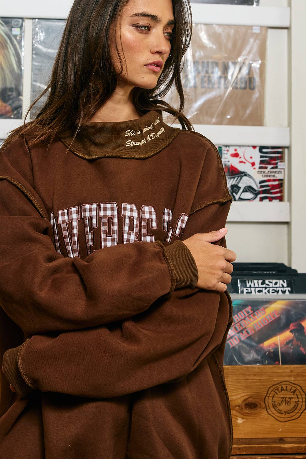 PROVERBS 31:25  Mock-Neck Sweatshirt